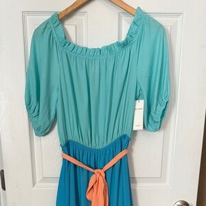 Multi colored maxi dress